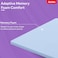 Kurlon Memory Foam Mattress Topper   Anti-Skid Fabric with Cool &amp; Copper Yarn   Adaptive Pressure Relief   Back Support   Optimal Comfort for All Sleep Positions   Super King Size (200x200x5)