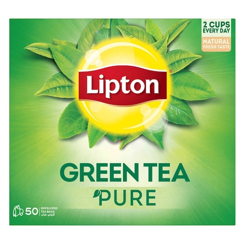 Lipton Pure Green Tea Bags 50 Pieces