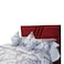 In House Granada Velvet Bed Frame - Single - 200x120 cm - Burgundy