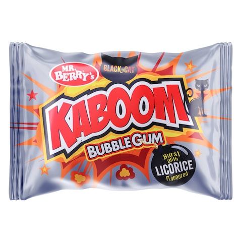 Mr. Berry&#39;s Kaboob Black Cat Bubble Gum 5.50g