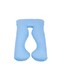 Generic U Shape Cross Border Cotton Maternity Pillow Fabric Blue 30X12X30cm