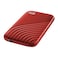 Western Digital My Passport 2TB SSD External Drive - Red