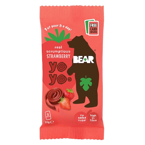 Bear Yoyo Strawberry Fruit Rolls 20g