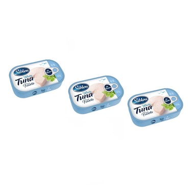 Siblou White Tuna Fillets In Water 120GR 2+1Free