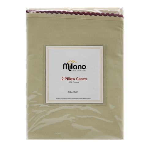 MILANO 2PCS P/CASECOTTON PLAIN COF