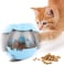 Vsell24 Cats And Dogs Interactive Food Dispensing Tumbler Treat Dispensing Toy Self Food Feeder For Small Medium Pets Blue