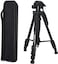 COOPIC T666 Lightweight Tripod 140cm/55inch Aluminum Camera Tripod, 3 Way Swivel Pan Head for DSLR Camera, Smartphone&rsquo;s, DV Video (Maximum Load 4kg
