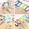 generic 50pcs Key Tags ID Labels Tags with Ring Label Window ID Badge Keychain Hotel Key Ring for Luggage Backpack Hanging Wallet Decoration