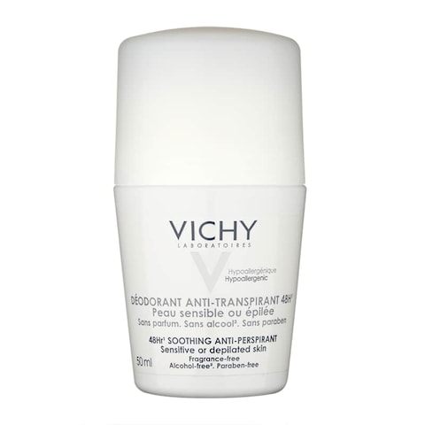 Vichy - Deodorant 48 Hour Soothing Anti-Perspirant Roll-On For Sensitive Skin 48