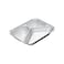 Cosmoplast 890 cc pack of 25 aluminium containers with lids