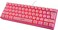HXSJ V700 Wired Gaming Keyboard RGB Streamer Wired Keyboard 61-key Gaming Keyboard for Game/Office Black (Pink)
