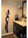 Spoil Your Wall African Lady Wall Sticker Black 25x115cm