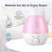 JMB Eco Shine Ultrasonic Cool Mist Humidifier, 3L Air Humidifier For Bedroom &amp; Babies, Premium Humidifying Unit, Whisper-Quiet Operation &amp; Automatic Shut-Off, Lasts Up To 11 Hours(Pink)