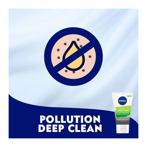 Nivea 3 in 1 Clay Wash Scrub Mask - 150ml