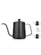 Mibru Coffee Drip V60 Pour Over Kettle Goose Neck Long Narrow Spout With Lid Tea Pot 304 Stainless Steel Teflon Coated Pitcher For Pouring Coffee 600ml
