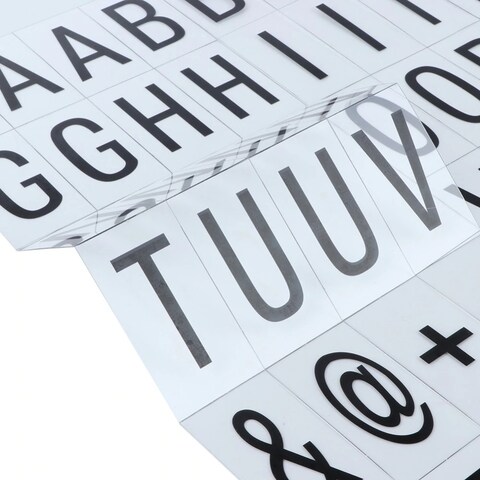 Wownect Message LED Lightbox With Combination Letters, Numbers &amp; USB Cable Diy Light Box [ A4 Size ] [Create Personalized Messages] [Good Night Lamp] Wall Decoration For Party