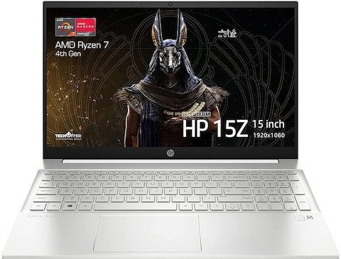 HP Pavilion 15 Laptop, AMD Ryzen 7 4700U, 512GB SSD, 16GB DDR4 RAM, 15.6&quot; Full HD IPS Display, Windows 10