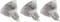 Osram Halogen-Reflector Standard Light Bulb GU5.3-socket, 12 Volt, 50 Watt, 36&deg; Beam Angle, Warm White/2800K - Pack of 3