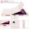TRON Case For iPad Air 4th Generation Case 10.9 Inch 2020, Slim Stand Case for iPad Air 5th Generation 2022 Cover with Pencil Holder [Auto Sleep/Wake] - Pink