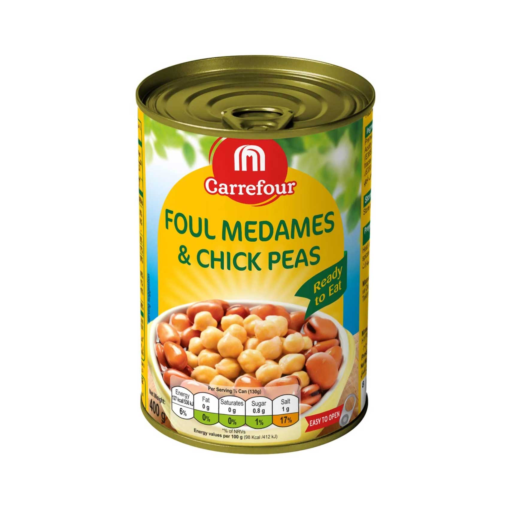 Carrefour Foul Medames &amp; Chick Peas 400gr