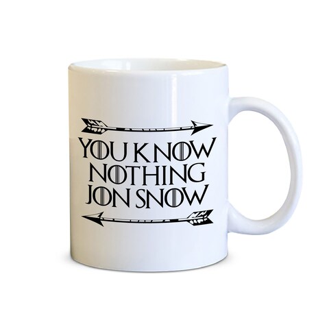 Spoil Your Wall - Coffee Mugs - You Know Nothing Jon Snow, Game of Thrones TV Show Design