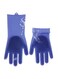 Generic Magic Silicone Gloves With Wash Scrubber Purple 240g