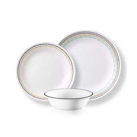 Correlle Dinner Set 12 Pieces Assorted Design