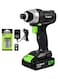 Letton - LED Work Light Cordless Impact Driver Kit Black/Green