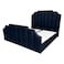 In House Taj Velvet Bed Frame - Queen - 200x150 cm - Dark Blue