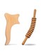 2 set of  Beech curved Wood Therapy Roller Massage Tool, Lymphatic Drainage Massager, gua sha massage, Anti Cellulite Roller Tool, Wood Therapy Tools for Body Shaping