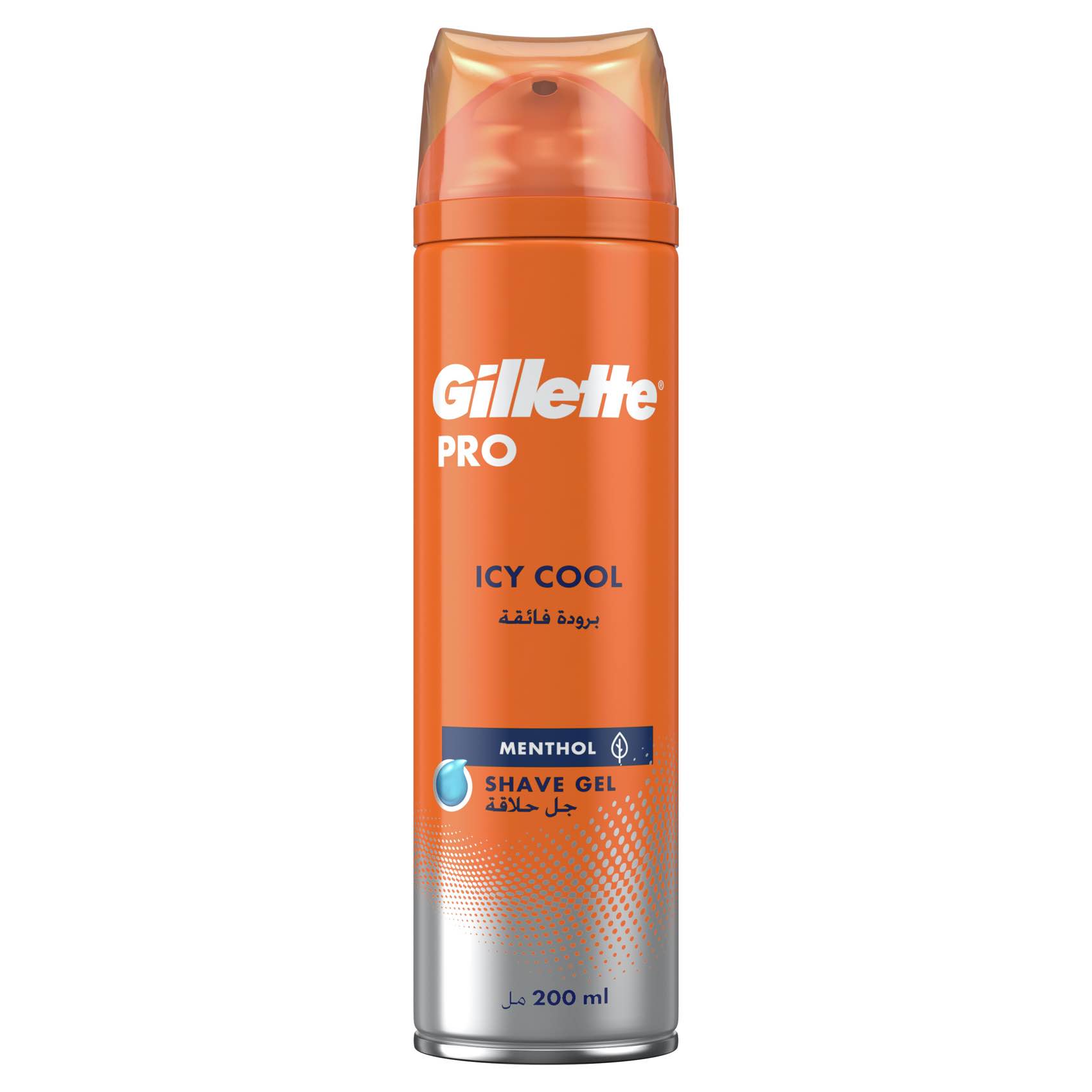 Gillette Pro Icy Cool Menthol Shave Gel Blue 200ml