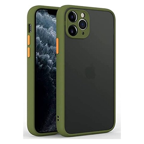 Protective Matte Case Cover For Apple Iphone 13 Pro Green
