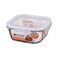 Lock &amp; Lock Euro Glass Square Food Storage Container Clear 750ml