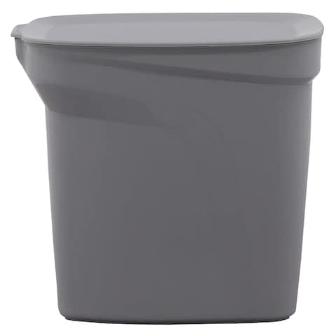 Tramontina Compact Plastic Pedal Dustbin 7L Grey