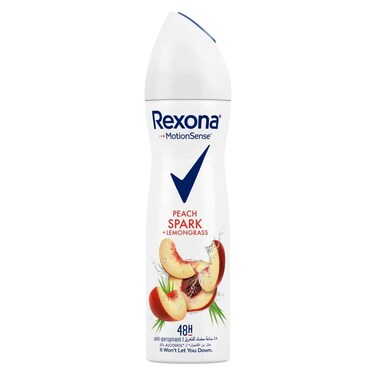 Rexona Antiperspirant Deodorant Spray Peach Spark for Women - 150Ml