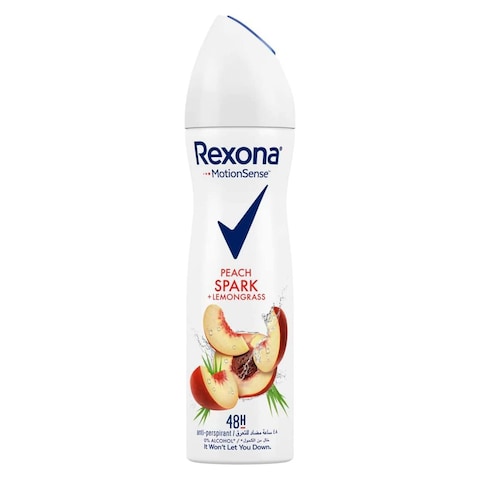 Rexona Antiperspirant Deodorant Spray Peach Spark for Women - 150Ml