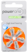 Powerone Hearing Aid Battery Size 13 - Pack of 6 Batteries