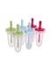 6-Piece Ice Cream Mold With Holder Green/Blue/Red