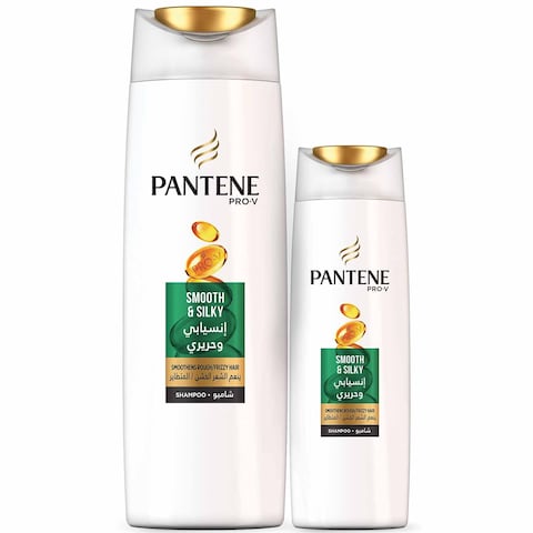 Pantene Pro-V Smooth and Silky 2 In 1 Shampoo 700 ml + 400ml