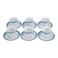 Cera-E-Noor Cup &amp; Saucer Set 12 pcs