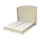 In House Maldives Velvet Bed Frame - King - 200x180 cm - Beige
