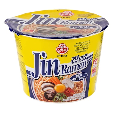 Ottogi Jin Ramen Mild Bowl  Noodles 110g