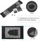 Portable Muslim Prayer Rug with Compass Pocket Size Prayer Mat compass Qibla finder with Booklet Waterproof Material (Black)