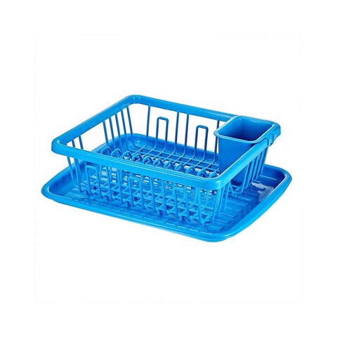 Lionstar Dish Drainer Rack With Tray Blue