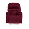 إن هاوس كرسي استرخاء سينمائي هزاز منجد بالمخمل مع حامل أكواب - برغندي - NZ80