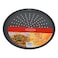 Home Maker Crispy-Crust Round Non-Stick Pizza Pan Black 35cm