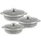 Life Smile 6 Pcs Non Stick Oven Safe Kitchen Cooking Pot Set