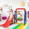 RBWTOYS  Plastic Toy Fun Series 3 in 1 Swing, Slide with Baskeet Hoop. RW-16341.