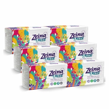 Zeina Trio Soft Tissues - 500 Tissues - 6 Pieces