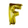 16" Gold Foil Letter F Balloon